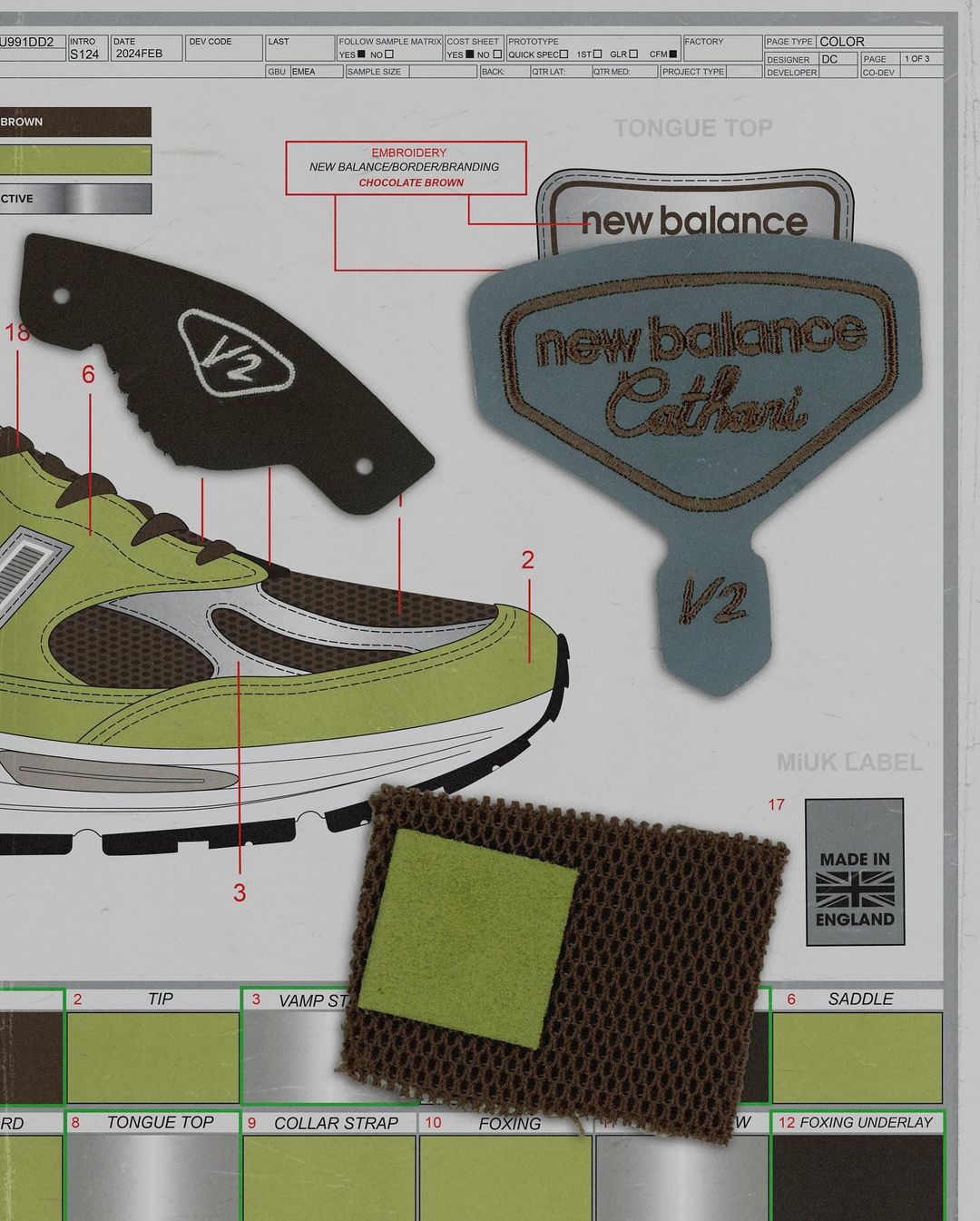 2024年 2/9 発売予定！Daniëlle Cathari × New Balance U991v2 DD2 (ダニエル・カターリ ニューバランス) [U991DD2]