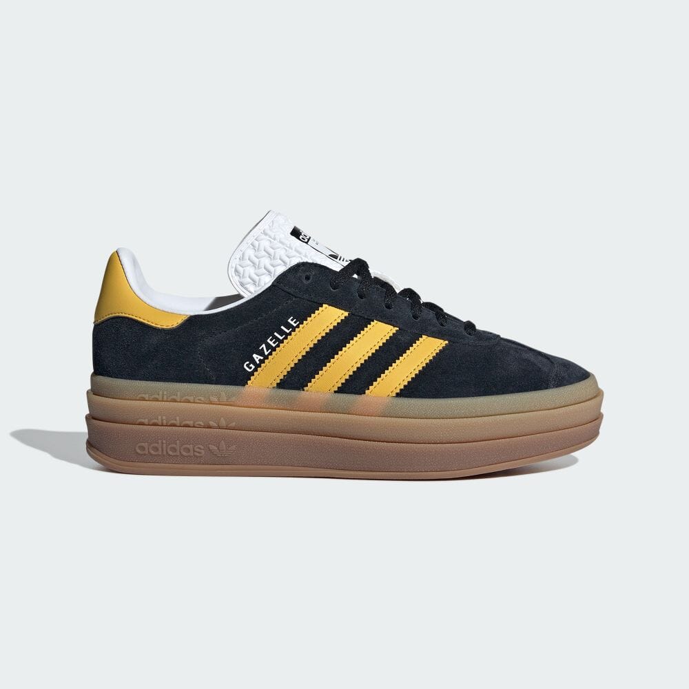 【2024年 3/1 発売】adidas Originals GAZELLE BOLD “Core Black/Bold Gold” (アディダス オリジナルス ガゼル ボールド “コアブラック/ボールドゴールド”) [IE0422]