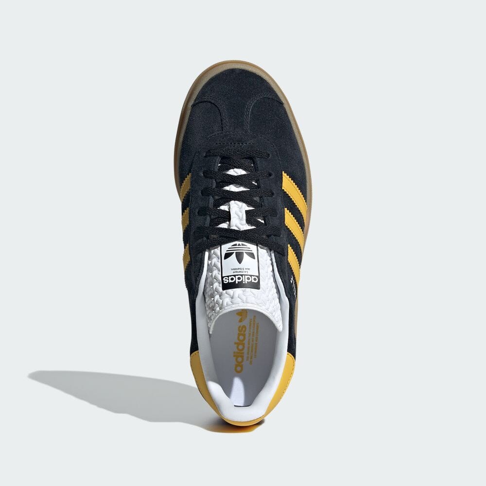 【2024年 3/1 発売】adidas Originals GAZELLE BOLD “Core Black/Bold Gold” (アディダス オリジナルス ガゼル ボールド “コアブラック/ボールドゴールド”) [IE0422]