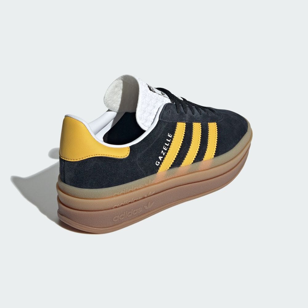 【2024年 3/1 発売】adidas Originals GAZELLE BOLD “Core Black/Bold Gold” (アディダス オリジナルス ガゼル ボールド “コアブラック/ボールドゴールド”) [IE0422]