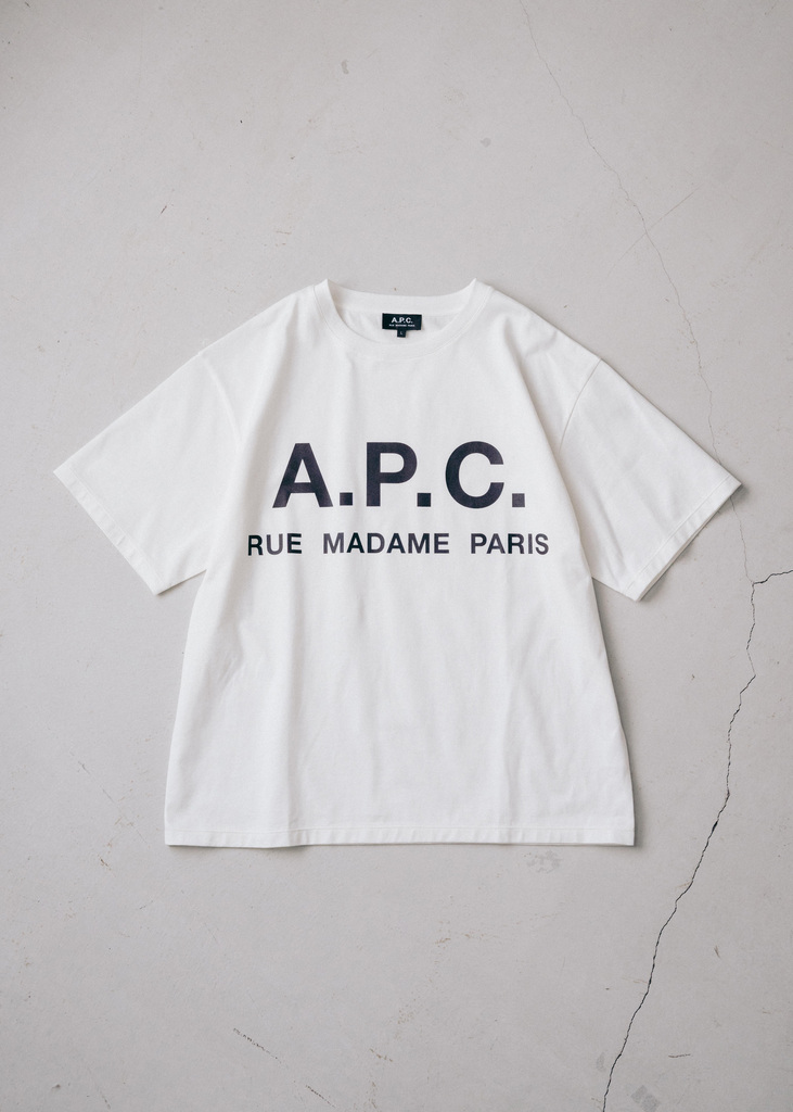 EDIFICE × A.P.C. 別注オーバーサイズロゴTシャツが発売 (エディフィス アーペーセー)