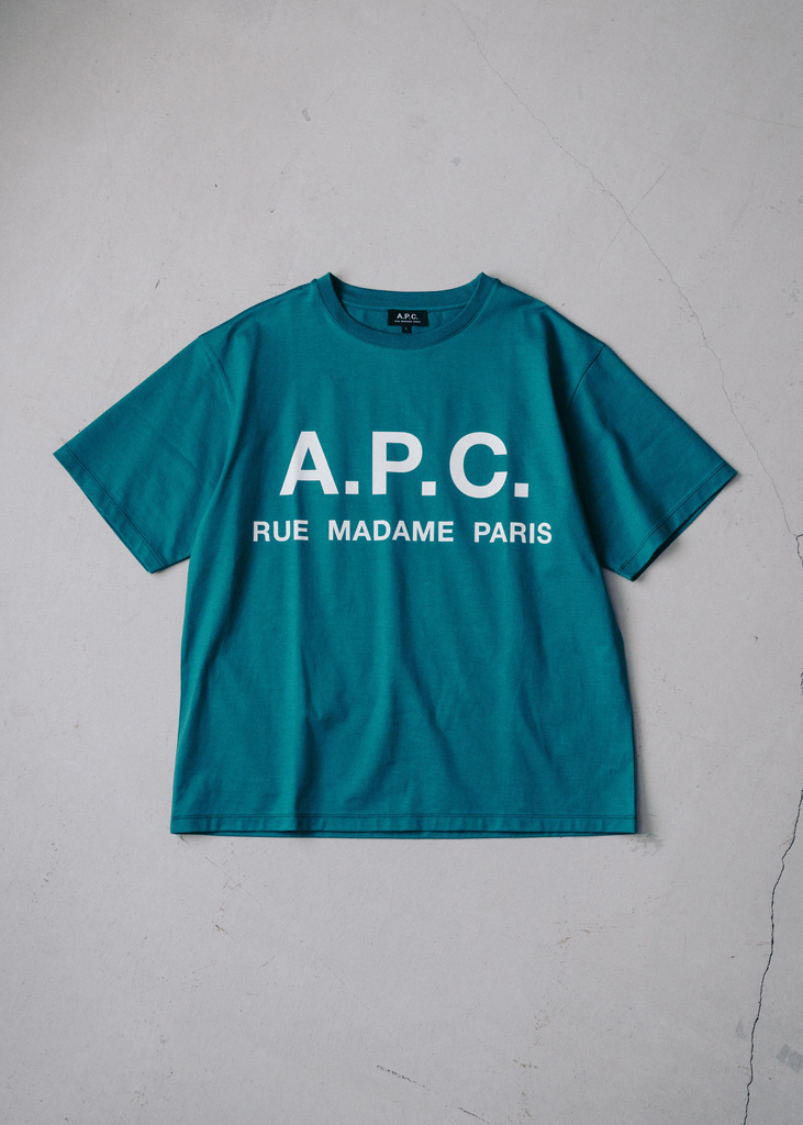 EDIFICE × A.P.C. 別注オーバーサイズロゴTシャツが発売 (エディフィス アーペーセー)