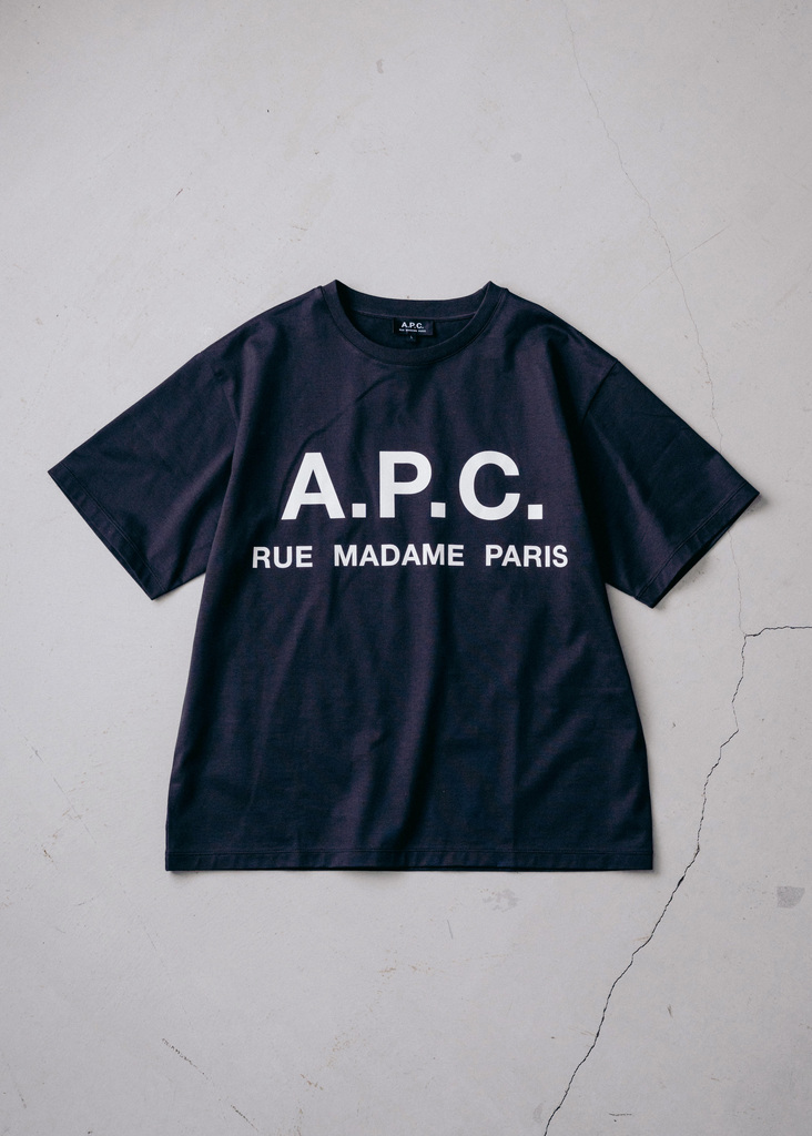 EDIFICE × A.P.C. 別注オーバーサイズロゴTシャツが発売 (エディフィス アーペーセー)