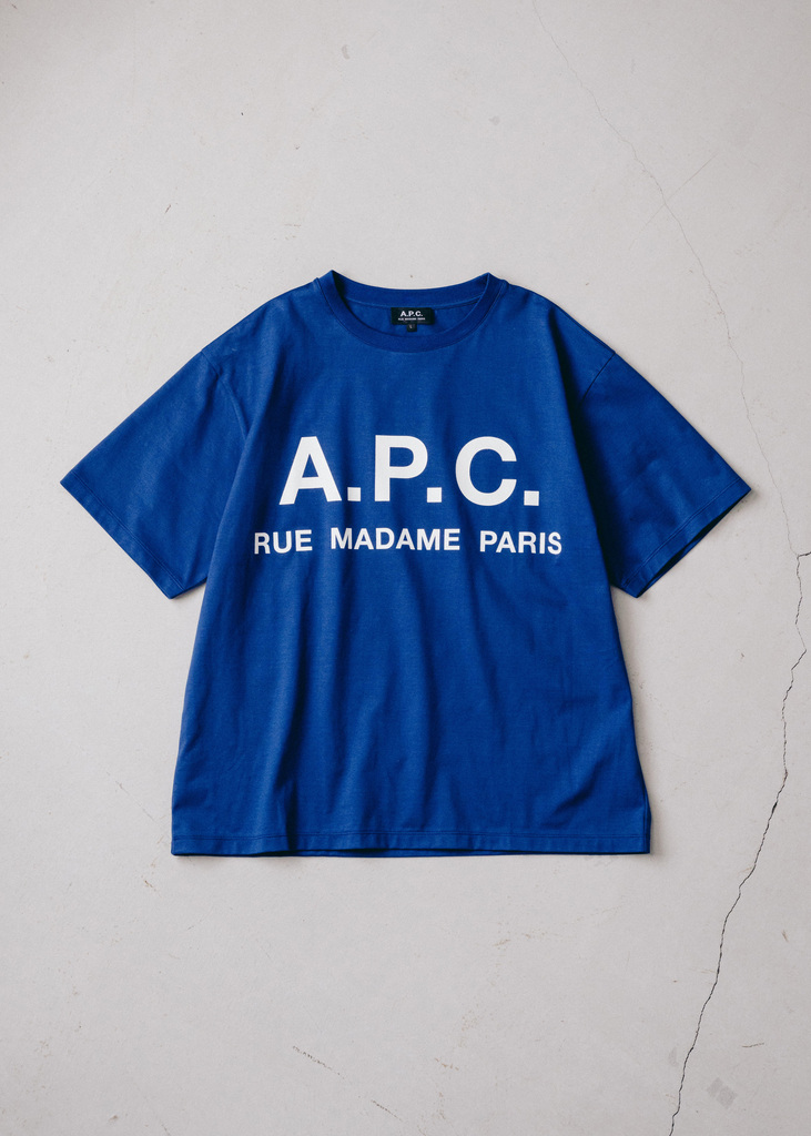 EDIFICE × A.P.C. 別注オーバーサイズロゴTシャツが発売 (エディフィス アーペーセー)