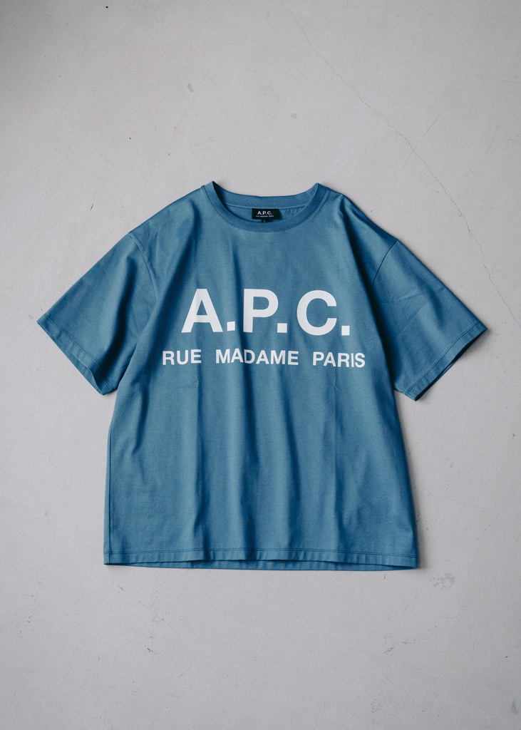 EDIFICE × A.P.C. 別注オーバーサイズロゴTシャツが発売 (エディフィス アーペーセー)