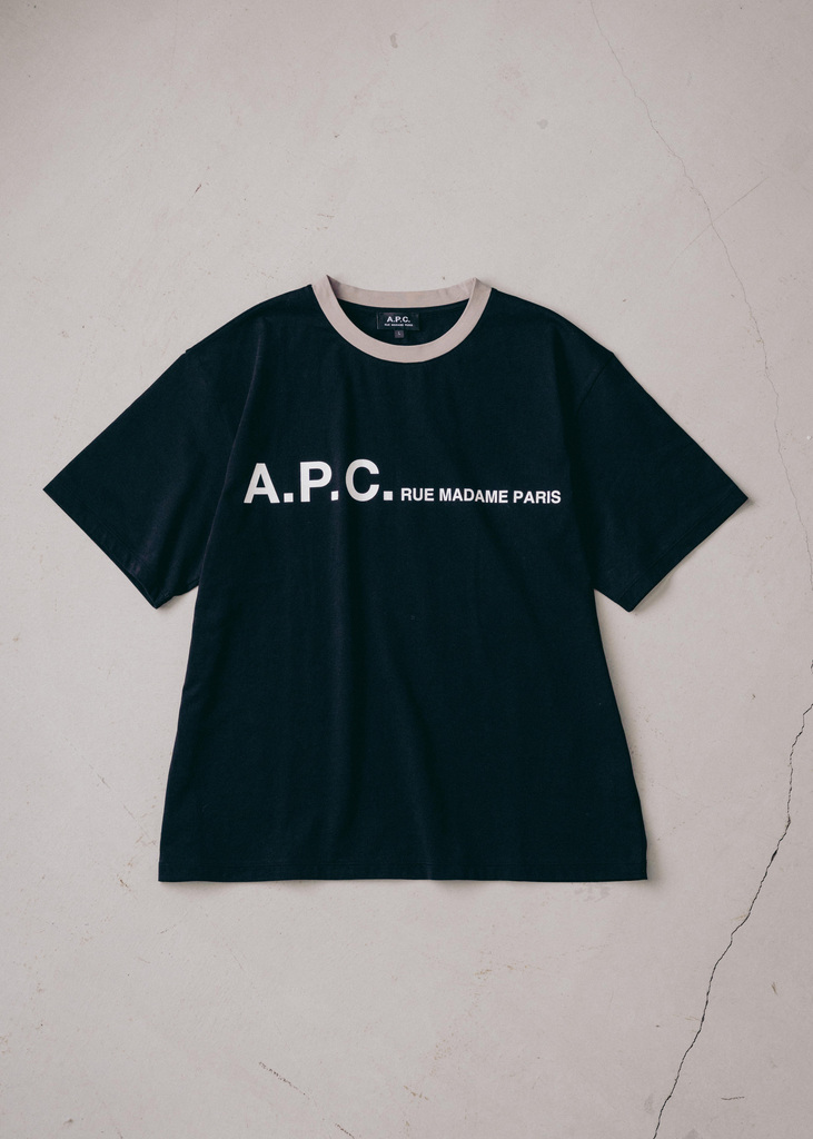 EDIFICE × A.P.C. 別注オーバーサイズロゴTシャツが発売 (エディフィス アーペーセー)