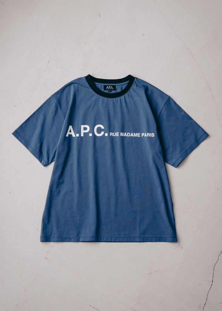 EDIFICE × A.P.C. 別注オーバーサイズロゴTシャツが発売 (エディフィス