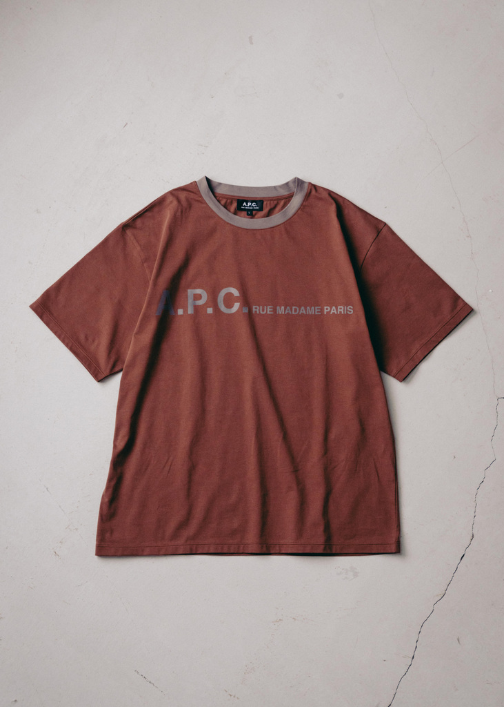 EDIFICE × A.P.C. 別注オーバーサイズロゴTシャツが発売 (エディフィス アーペーセー)