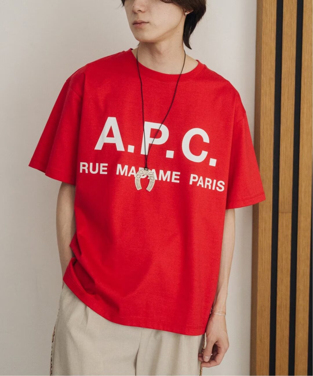 EDIFICE × A.P.C. 別注オーバーサイズロゴTシャツが発売 (エディフィス アーペーセー)