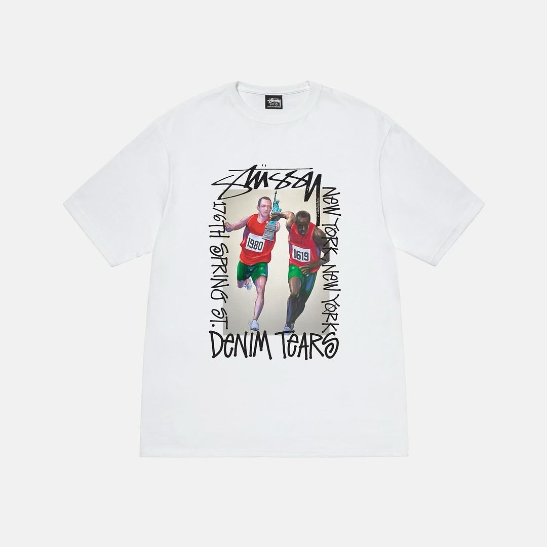 【2024年 3/15 発売】STUSSY × DENIM TEARS 2024 S/S “Pass the Baton Tee” (ステューシー デニムティアーズ)