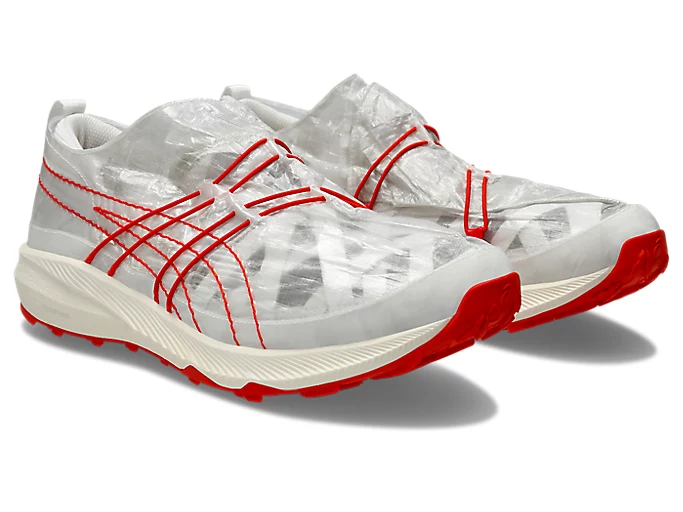 【2024年 4/5 発売】隈研吾 × ASICS Archisite ORU “White/Red” (KENGO KUMA アシックス) [1201A862.101]