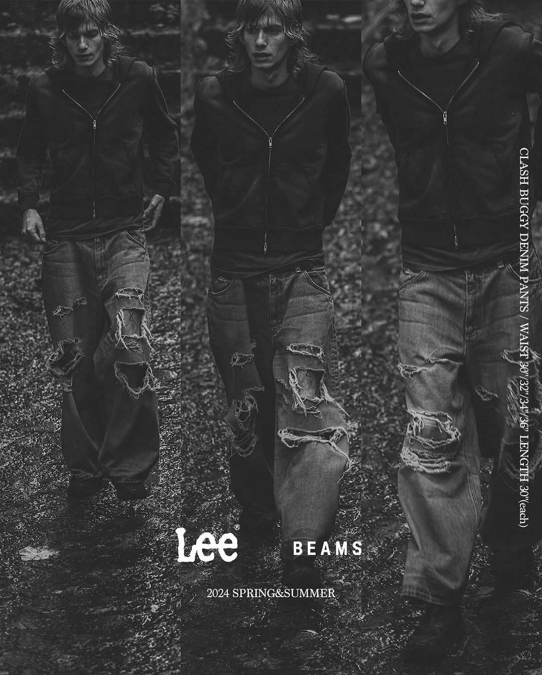 Lee × BEAMS クラッシュデニム 第2弾が2024年 3/16 発売 (リー ...