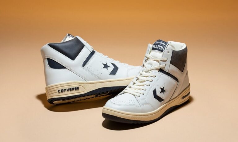 2024年 3/19 発売】CONVERSE TimeLine WEAPON VTG HI “White/Vintage Navy” (コンバース  タイムライン ウエポン ビンテージ ハイ “ホワイト/ビンテージネイビー”) | Fullress