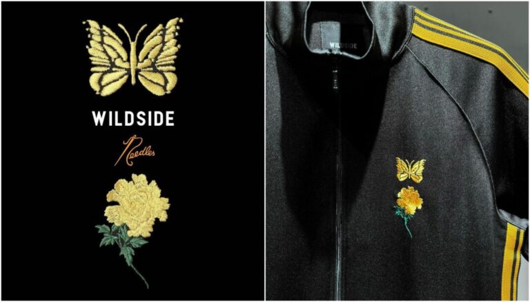 WILDSIDE × NEEDLES スカルローズ×蝶 2B Jacket