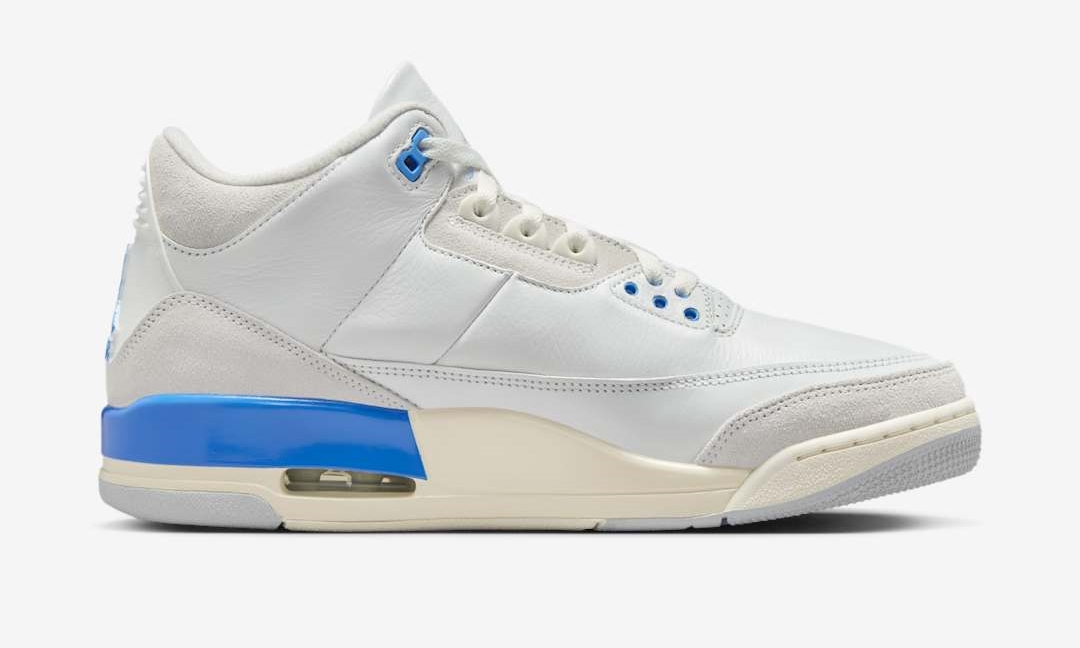 【2025年 2/22 発売】NIKE AIR JORDAN 3 RETRO “Lucky Shorts/Summit White/Hydrogen Blue” (ナイキ エア ジョーダン 3 レトロ “サミットホワイト/ハイドロゲンブルー”) [CT8532-101]