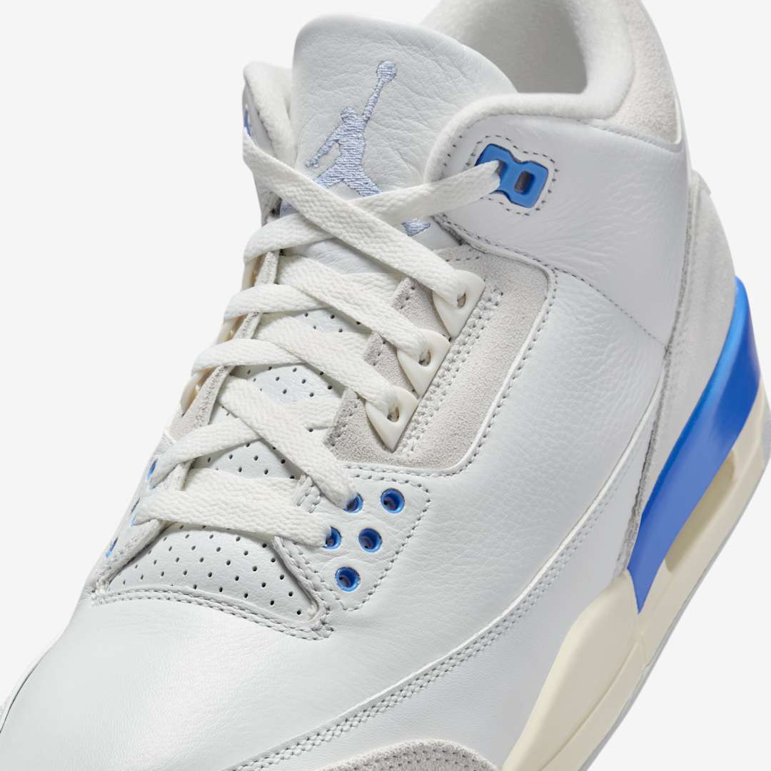 【2025年 2/22 発売】NIKE AIR JORDAN 3 RETRO “Lucky Shorts/Summit White/Hydrogen Blue” (ナイキ エア ジョーダン 3 レトロ “サミットホワイト/ハイドロゲンブルー”) [CT8532-101]