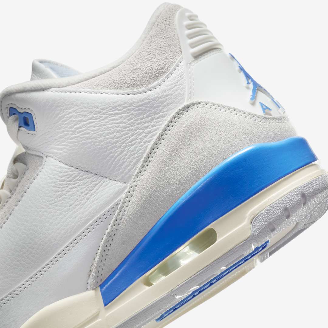 【2025年 2/22 発売】NIKE AIR JORDAN 3 RETRO “Lucky Shorts/Summit White/Hydrogen Blue” (ナイキ エア ジョーダン 3 レトロ “サミットホワイト/ハイドロゲンブルー”) [CT8532-101]