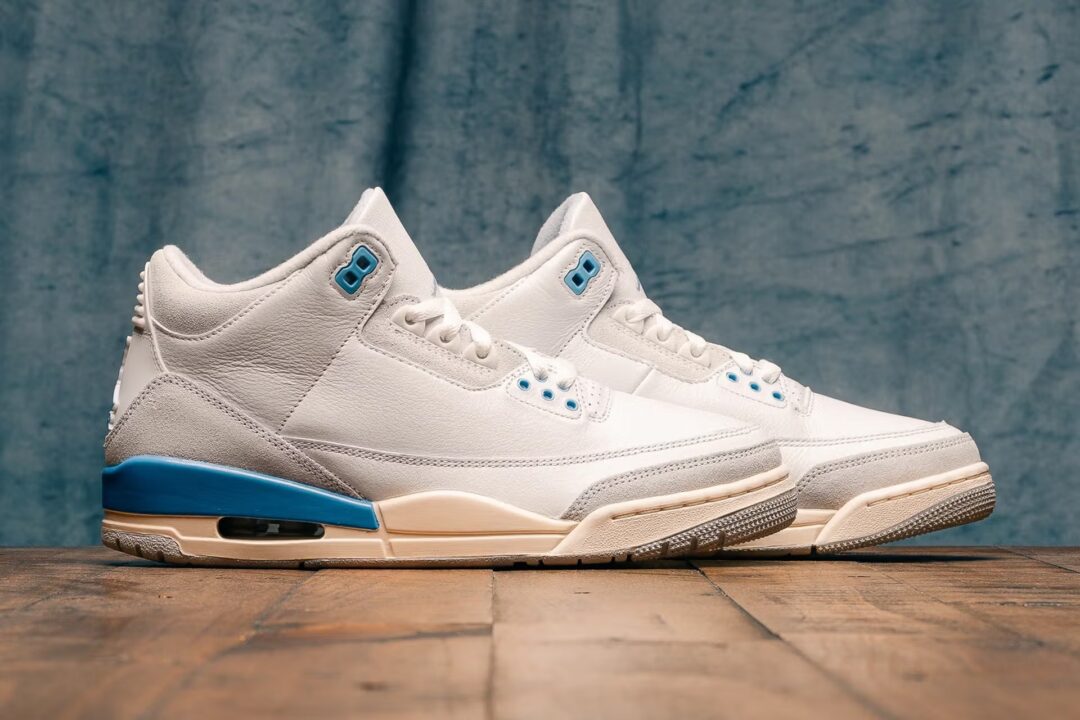 【2025年 2/22 発売】NIKE AIR JORDAN 3 RETRO “Lucky Shorts/Summit White/Hydrogen Blue” (ナイキ エア ジョーダン 3 レトロ “サミットホワイト/ハイドロゲンブルー”) [CT8532-101]