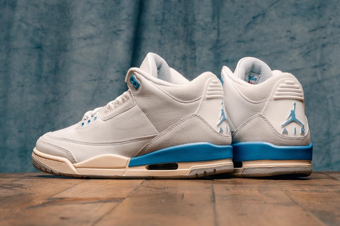 【2025年 2/22 発売】NIKE AIR JORDAN 3 RETRO “Lucky Shorts/Summit White/Hydrogen Blue” (ナイキ エア ジョーダン 3 レトロ “サミットホワイト/ハイドロゲンブルー”) [CT8532-101]