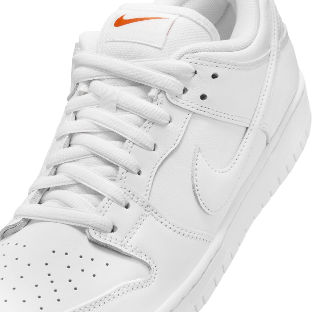 【2024年 8/20 発売】NIKE SB “Orange Label” DUNK LOW ISO “Triple White” (ナイキ エスビー “オレンジレーベル” ダンク ロー “トリプルホワイト”) [FJ1674-100]