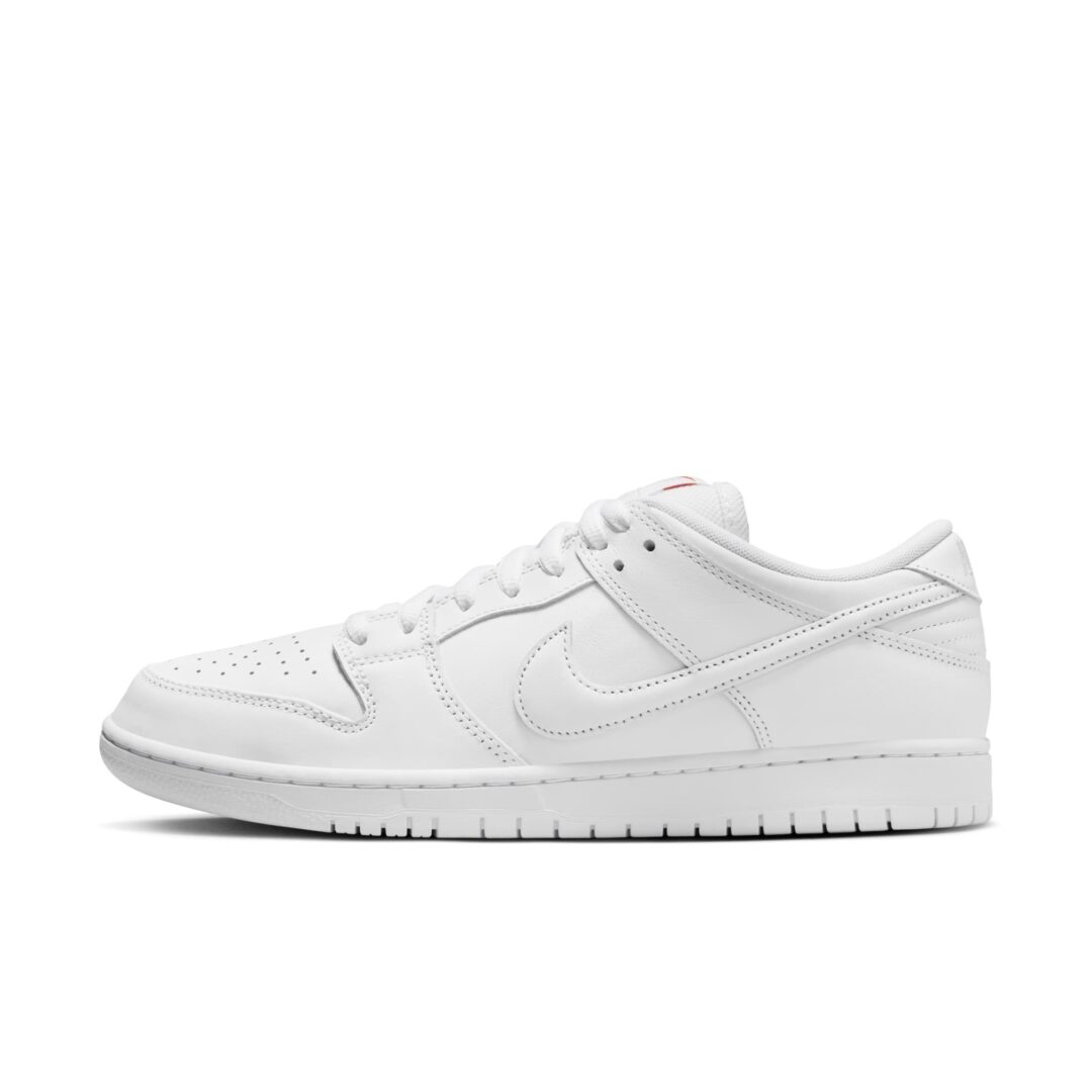 【2024年 8/20 発売】NIKE SB “Orange Label” DUNK LOW ISO “Triple White” (ナイキ エスビー “オレンジレーベル” ダンク ロー “トリプルホワイト”) [FJ1674-100]