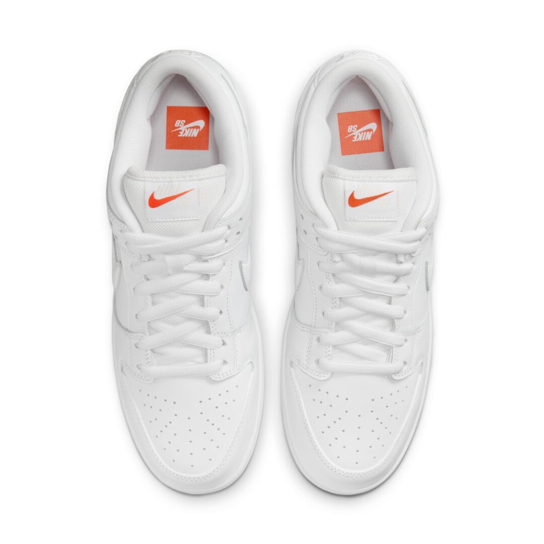 【2024年 8/20 発売】NIKE SB “Orange Label” DUNK LOW ISO “Triple White” (ナイキ エスビー “オレンジレーベル” ダンク ロー “トリプルホワイト”) [FJ1674-100]