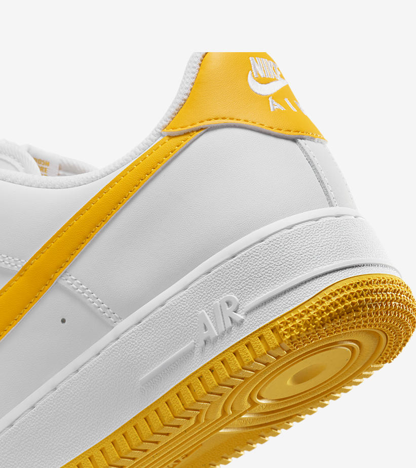 【2024年 7/13 発売】ナイキ エア フォース 1 ロー “ホワイト/ユニバーシティゴールド″ (NIKE AIR FORCE 1 LOW “White/University Gold”) [FJ4146-105]