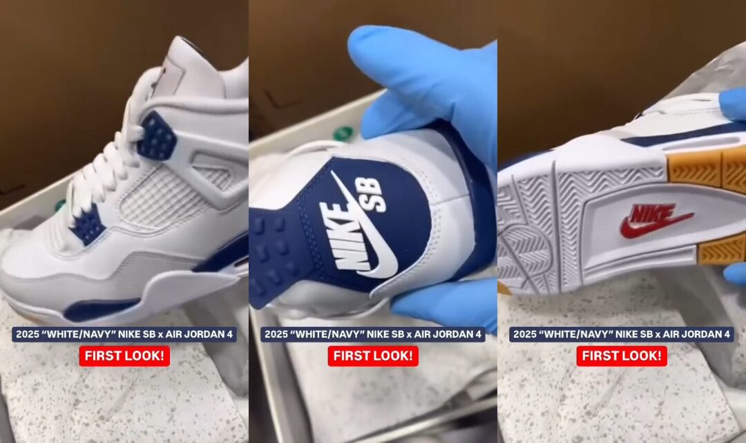 【2025年 3/1 発売予定】NIKE SB × AIR JORDAN 4 SP “Summit White/Navy” (ナイキ エア ジョーダン 4 “サミットホワイト/ネイビー”) [DR5415-100]