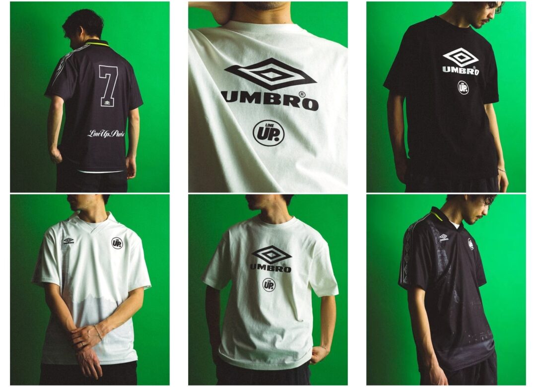 2024年 6月中旬 発売】UMBRO × LINEUP 別注 logo tee & game shirt