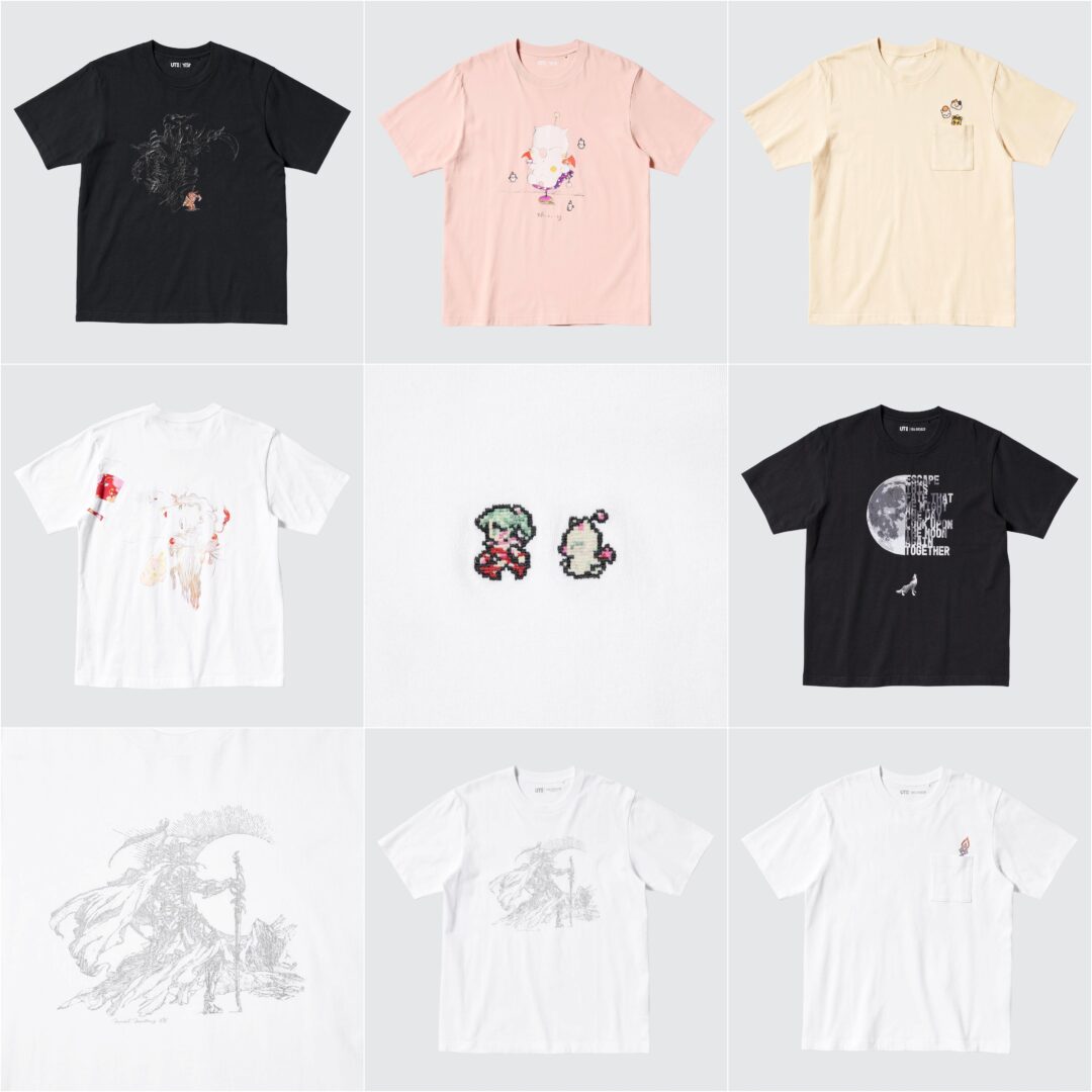 「天野喜孝」「XIV」「XVI」のユニクロ UT × ファイナルファンタジー コラボが2024年 6/17 発売 (UNIQLO FINAL FANTASY)