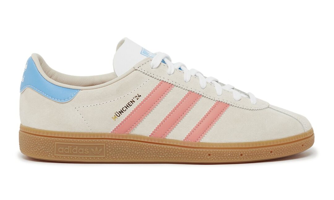 【2024年 5/6 発売】adidas Originals MUNCHEN 24 “Wonder Clay/Semi Blue Burst” (アディダス オリジナルス ミュンヘン “ホワイト/ブルー”) [IG6282]