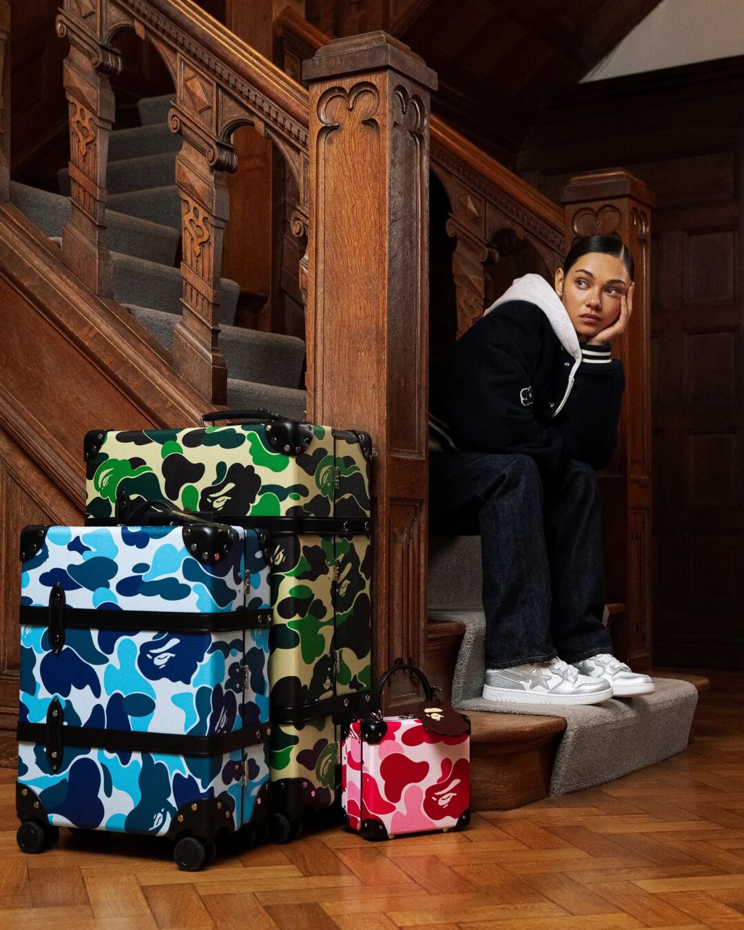 ラグジュアリーなトラベル・ライフスタイルブランド GLOBE-TROTTER × A BATHING APE コラボが2024年 4/17 発売 (グローブ・トロッター ア ベイシング エイプ)