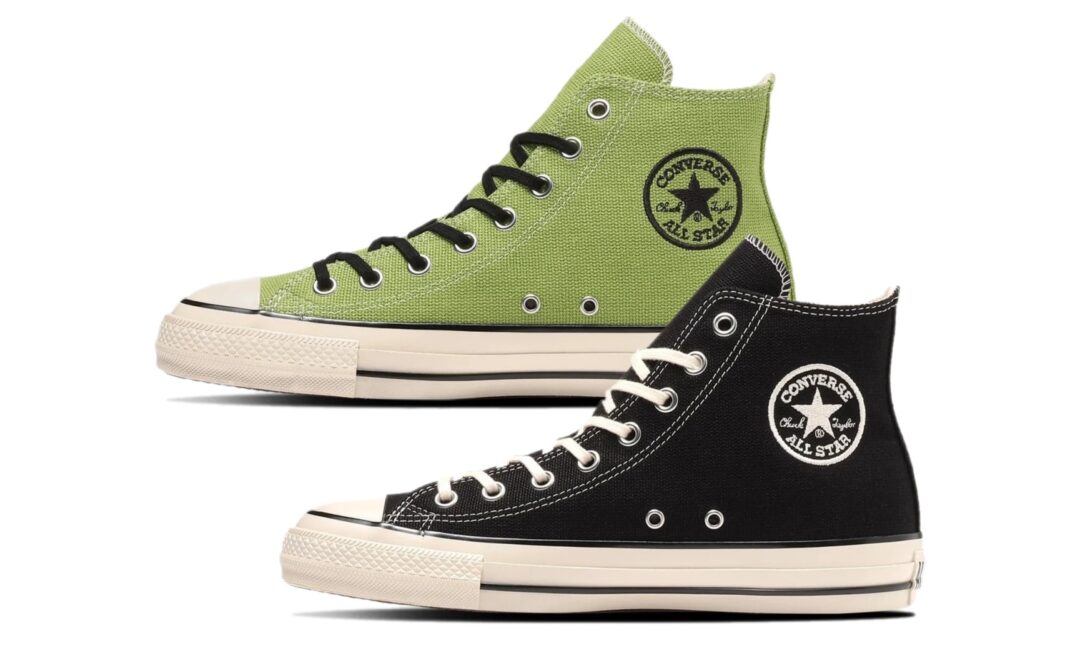 【2024年 5/21 発売】ヘンプ素材をアッパーに採用した CONVERSE ALL STAR US HEMP HI “Reef Green/Black” (コンバース オールスタ－ ヘンプ)