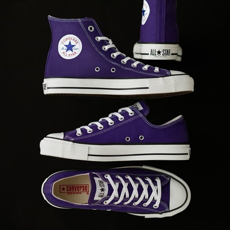 2024年 5/10 発売】MADE IN JAPAN CONVERSE CANVAS ALL STAR J OX/HI “Purple” (コンバース  キャンバス オールスター “パープル” メイドインジャパン) | Fullress