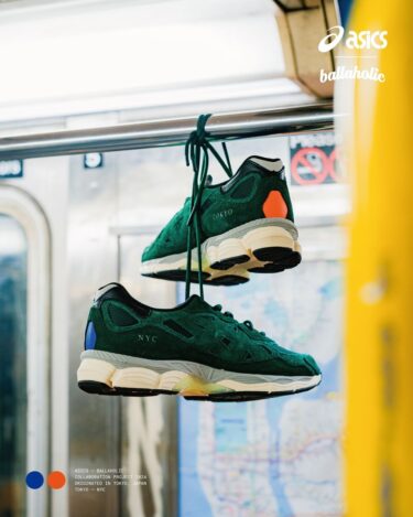 【2024年 6/22 & 6/23 発売】ASICS × ballaholic GEL-NYC “Jewel Green/Ivory” (アシックス ボーラホリック) [1203A623.300]