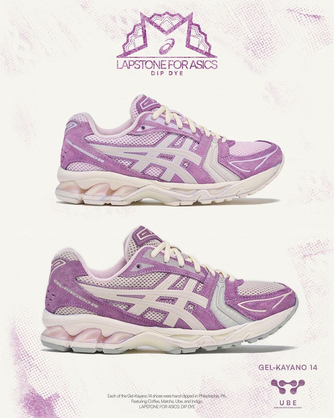 【2024年 5/18 発売】Lapstone & Hammer x ASICS GEL-KAYANO 14 “Dip Dye” Pack (ラップストーン&ハンマー アシックス ゲルカヤノ “タイダイ” パック)