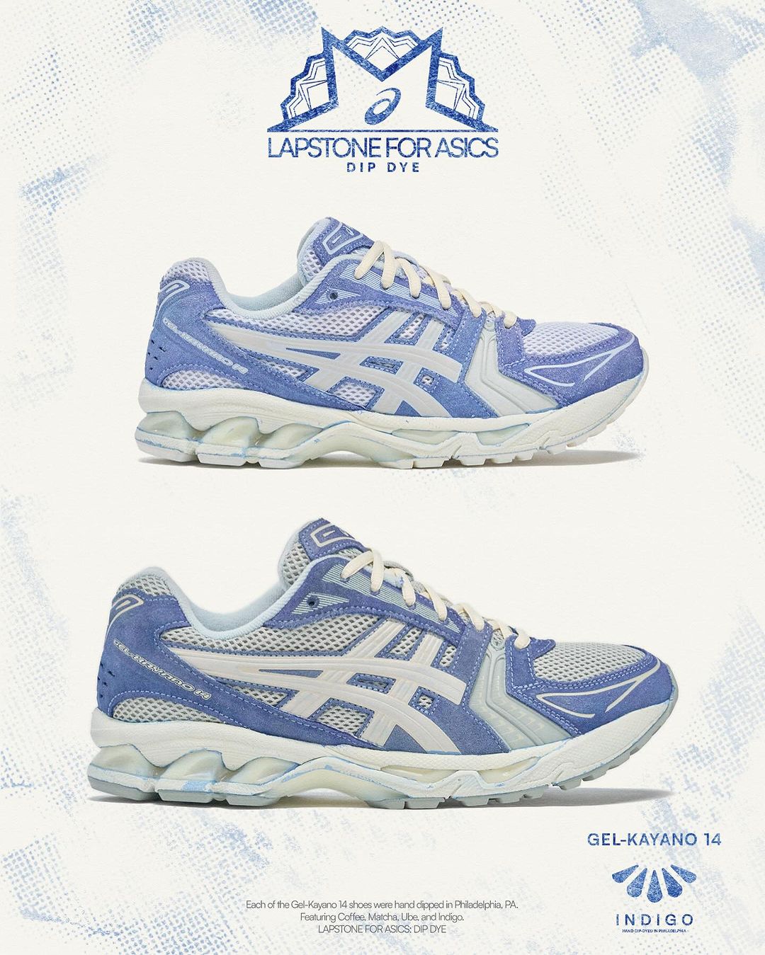 【2024年 5/18 発売】Lapstone & Hammer x ASICS GEL-KAYANO 14 “Dip Dye” Pack (ラップストーン&ハンマー アシックス ゲルカヤノ “タイダイ” パック)