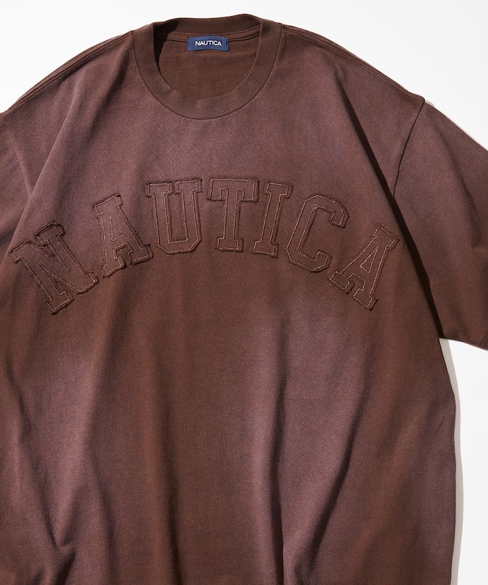 NAUTICA “Garment Dyed Arch Logo S/S Tee” (ノーティカ “ガーメントダイ アーチ ロゴ Tシャツ”)