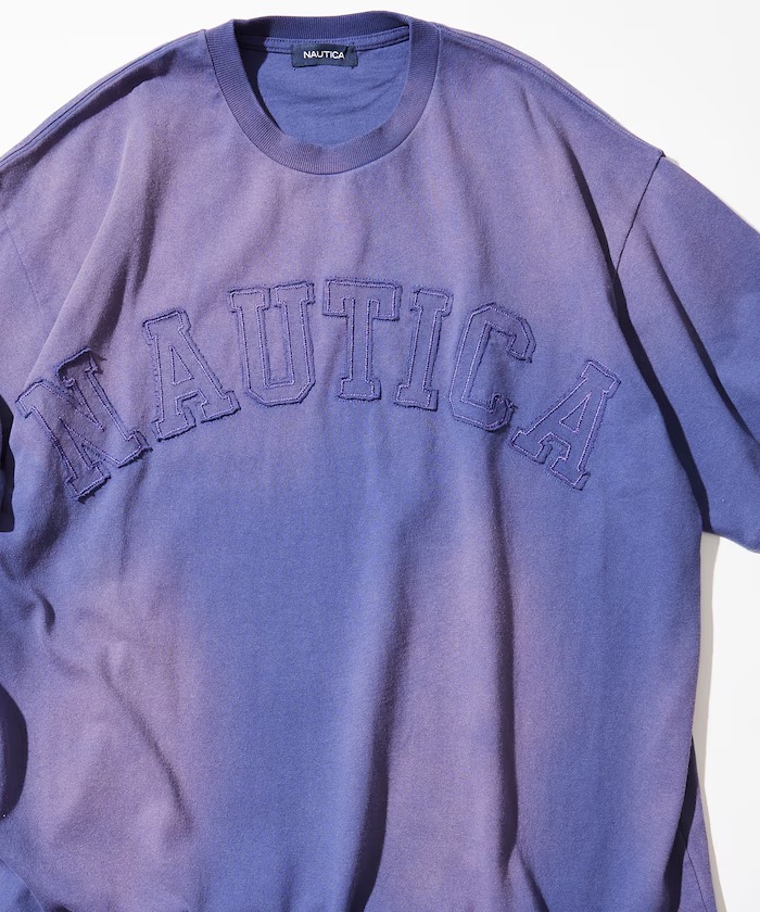 NAUTICA “Garment Dyed Arch Logo S/S Tee” (ノーティカ “ガーメントダイ アーチ ロゴ Tシャツ”)