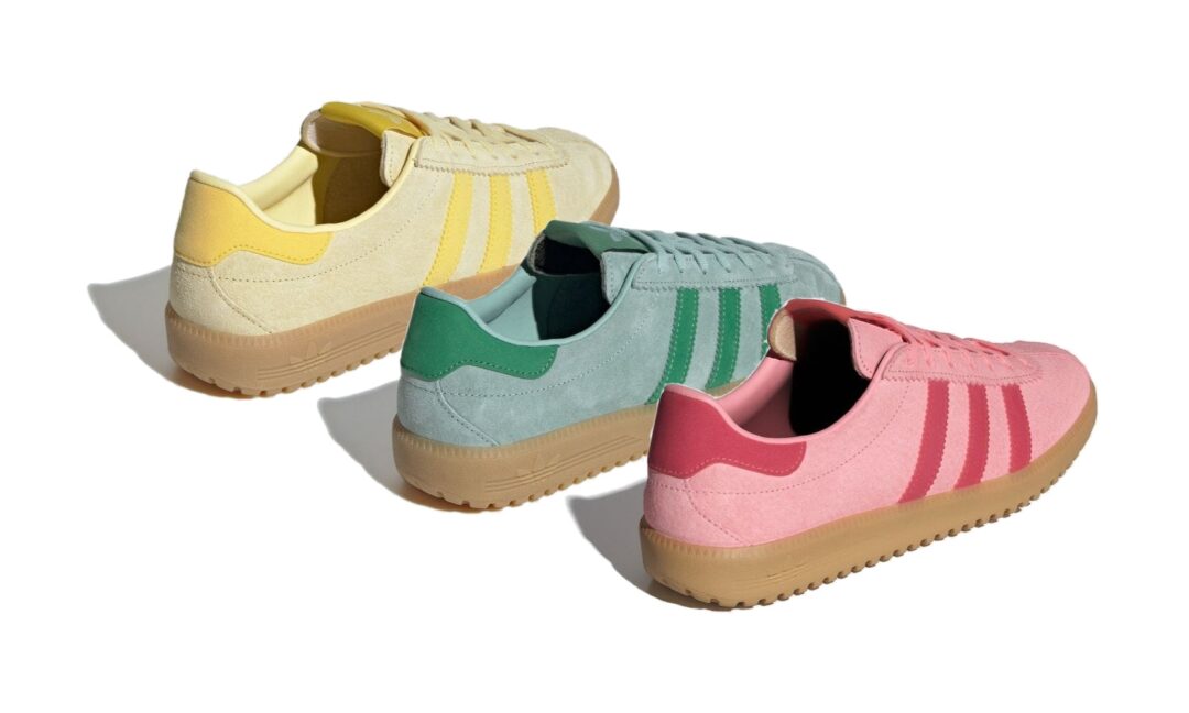 【2024年 6/1 発売】adidas Originals W BERMUDA "Hazy Green/Almost Yellow/Semi Pink Sparkle" (アディダス オリジナルス バミューダ "ヘイジーグリーン/オールモストイエロー/セミピンクスパーク") [IH0300/IH0301/IH0302]