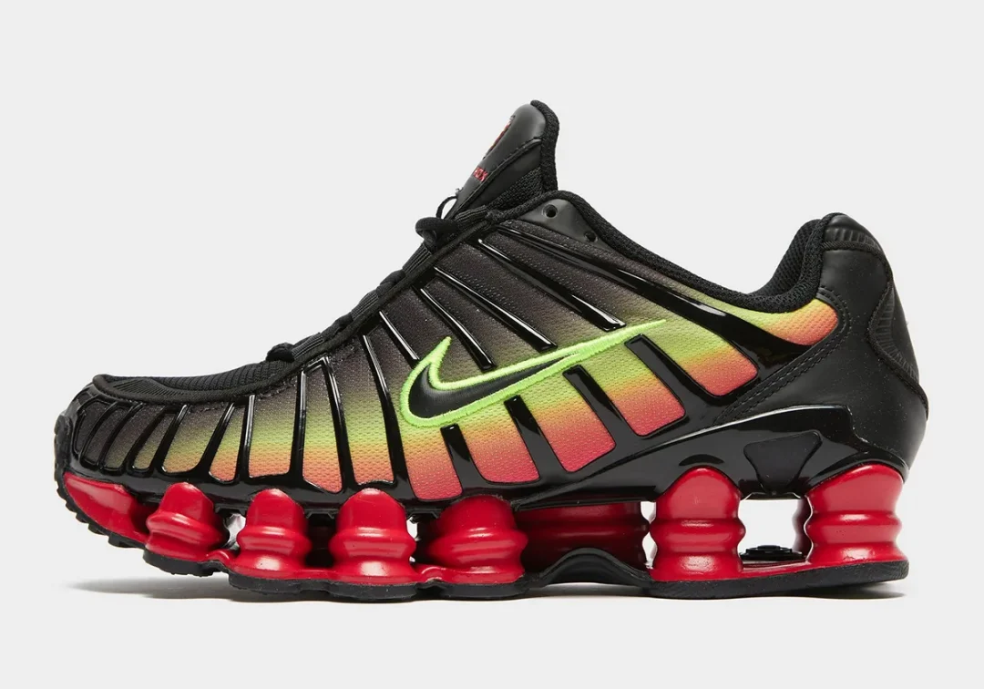 【2024年 7/9 発売】ナイキ ショックス TL “ボルト/ファイヤーレッド” (NIKE SHOX TL “Volt/Fire Red”) [HJ9609-001]