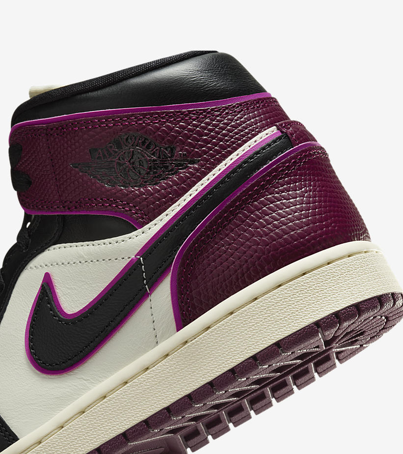 【2024年 8/5 発売】NIKE AIR JORDAN 1 MID “Sail/Active Pink/Bordeaux” (ナイキ エア ジョーダン 1 ミッド “セイル/アクティブピンク/ボルドー”) [FQ7818-101]