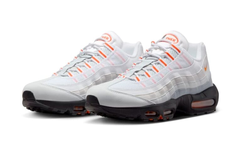 2024 NIKE AIR MAX 95 Wolf Grey Safety Orange 95 HM0622 002 Fullress