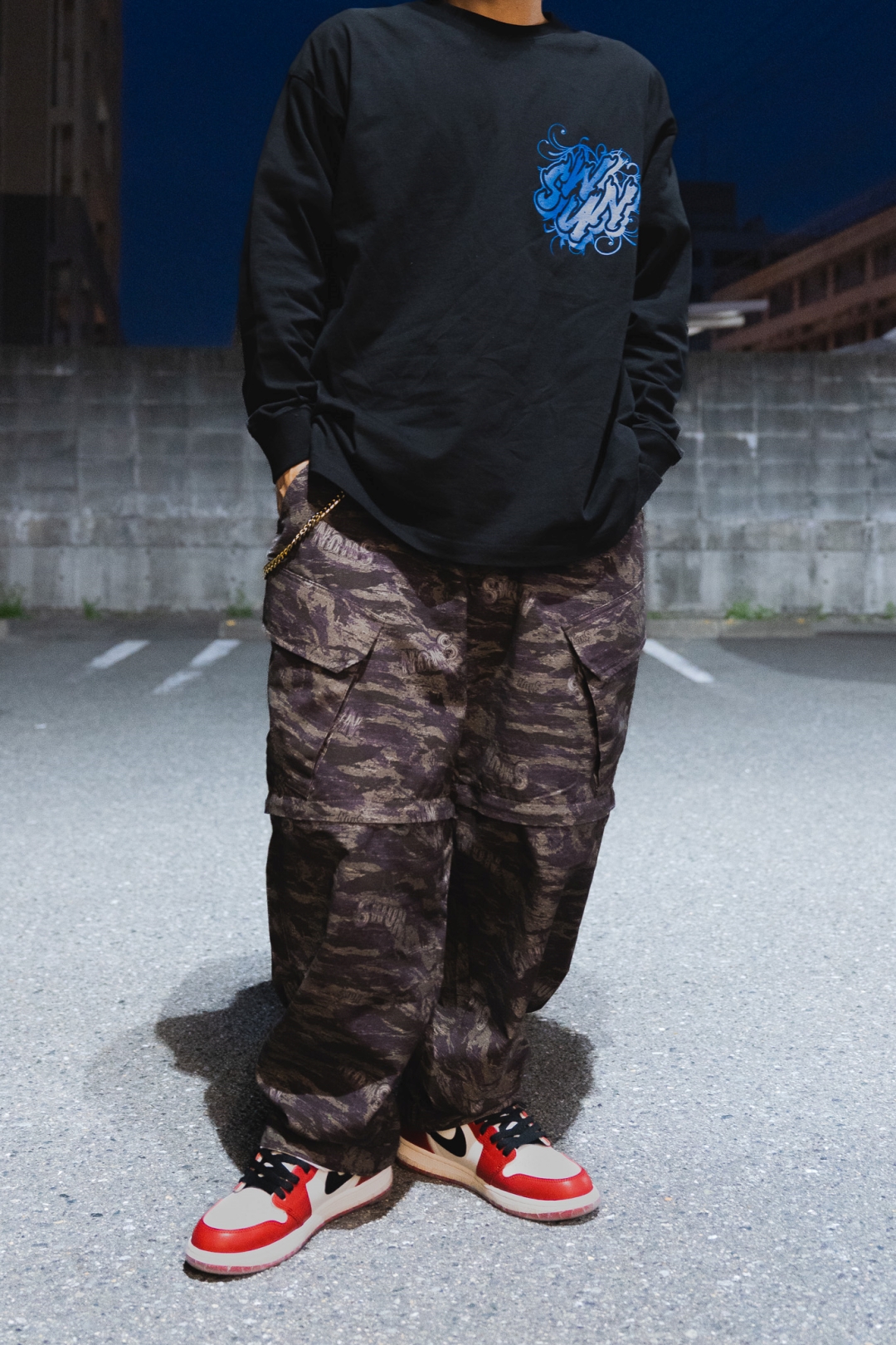 【抽選販売】S.W.U.N “Tiger Camo 2Way Cargo Pants” (エスダブルユーエヌ “タイガーカモ 2ウェイ カーゴパンツ”)