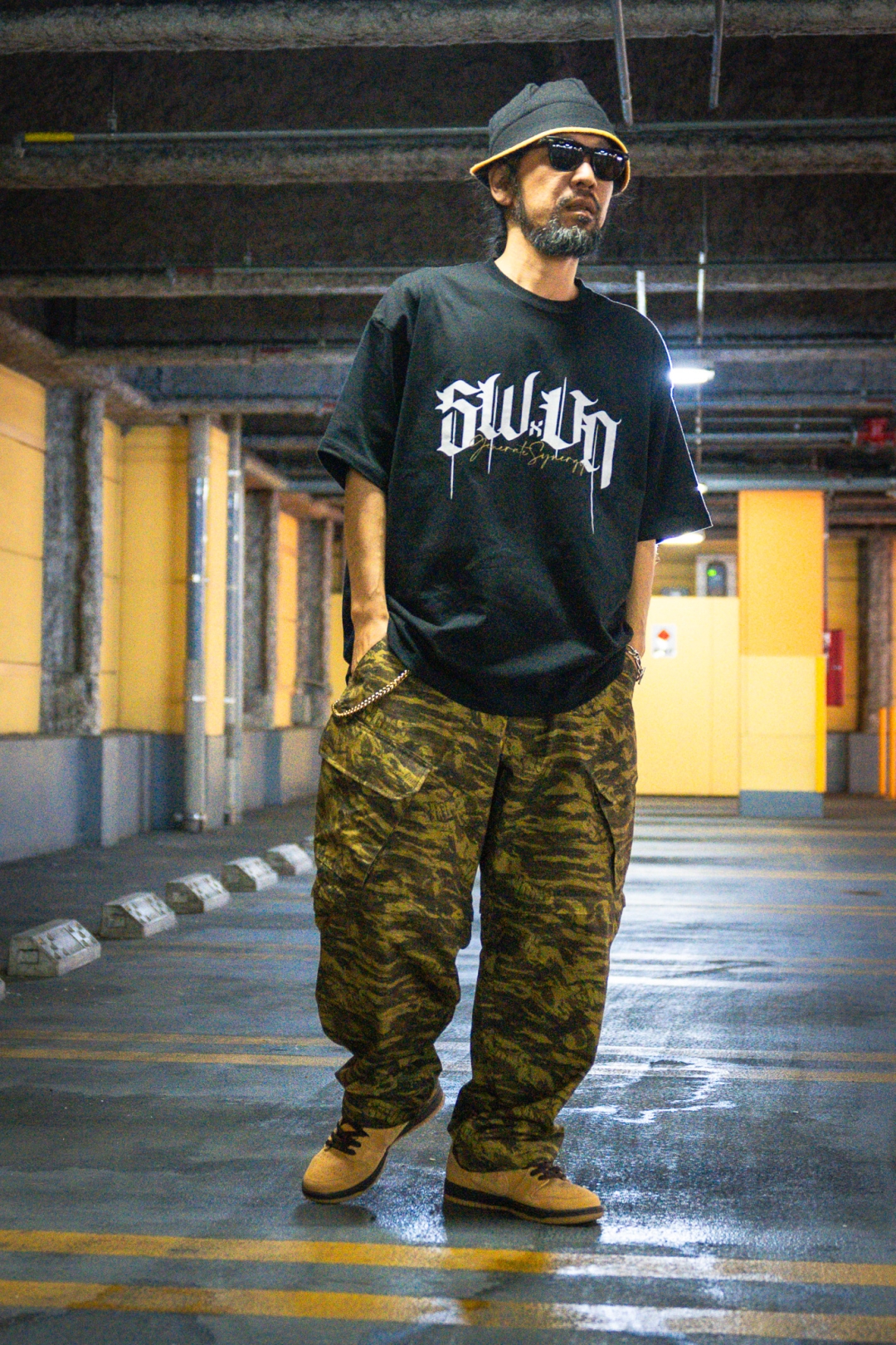 【抽選販売】S.W.U.N “Tiger Camo 2Way Cargo Pants” (エスダブルユーエヌ “タイガーカモ 2ウェイ カーゴパンツ”)