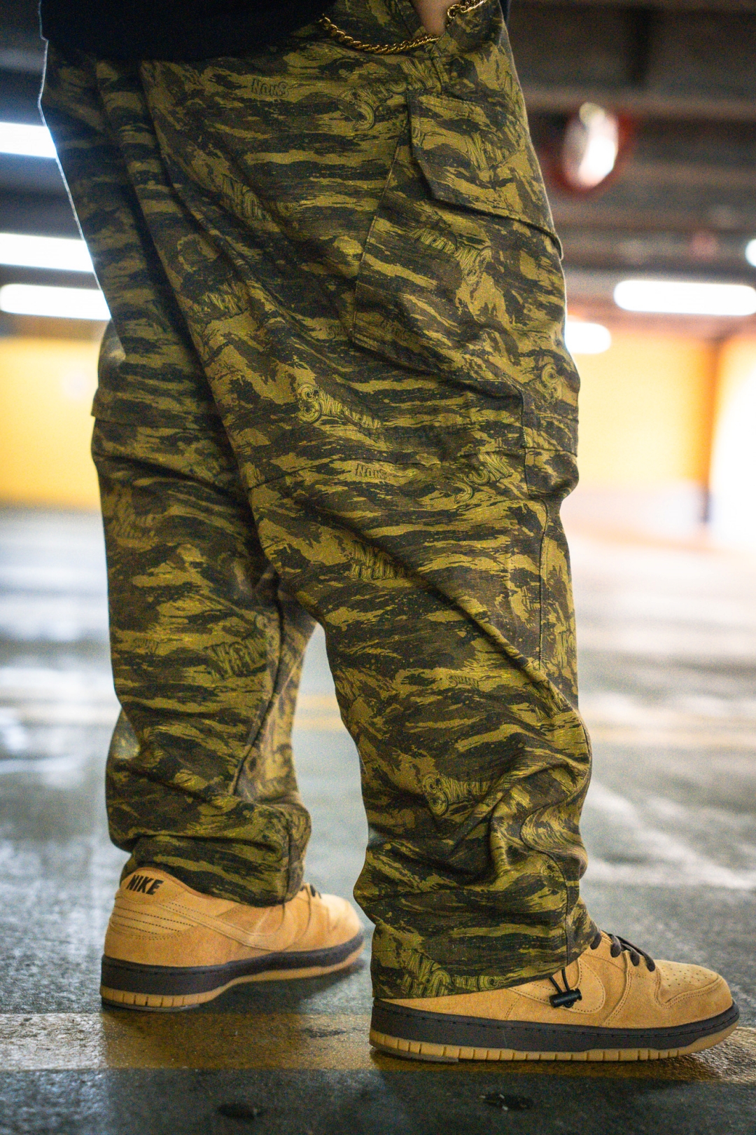 【抽選販売】S.W.U.N “Tiger Camo 2Way Cargo Pants” (エスダブルユーエヌ “タイガーカモ 2ウェイ カーゴパンツ”)