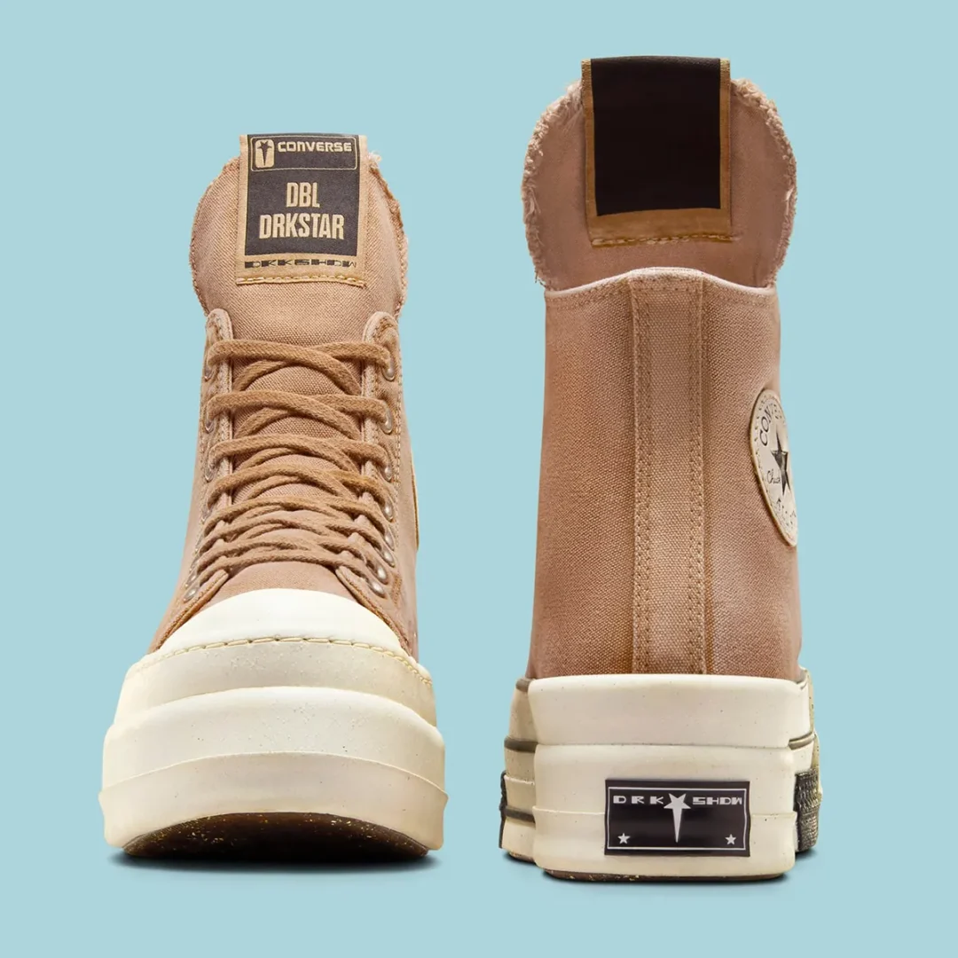 【2024年 6/11 発売予定】Rick Owens × CONVERSE DRKSHDW DBL DRKSTAR “Concrete/Blonde” (リック・オウエンス コンバース) [A06755C/A06756C]