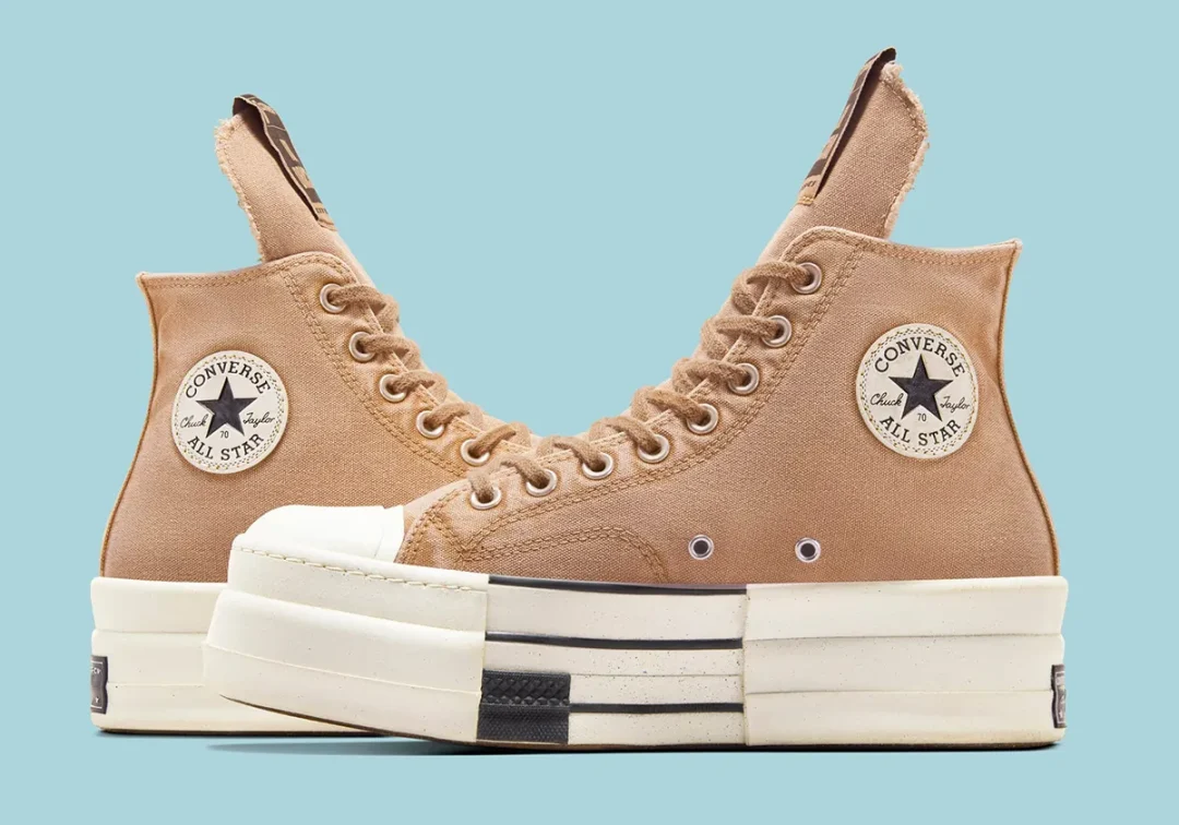 【2024年 6/11 発売予定】Rick Owens × CONVERSE DRKSHDW DBL DRKSTAR “Concrete/Blonde” (リック・オウエンス コンバース) [A06755C/A06756C]