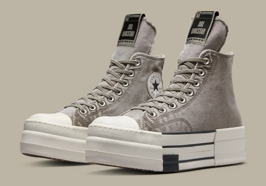 【2024年 6/11 発売予定】Rick Owens × CONVERSE DRKSHDW DBL DRKSTAR “Concrete/Blonde” (リック・オウエンス コンバース) [A06755C/A06756C]