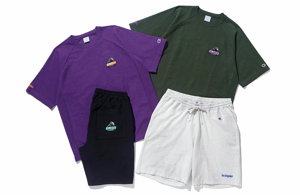 XLARGE × Champion コラボ最新作 REVERSE WEAVE TEE & ショーツが2024年 5/11 発売 ​(エクストララージ チャンピオン リバースウィーブ)